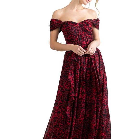 Shoshanna Anais Off-The-Shoulder Dress - Picture 1 of 4